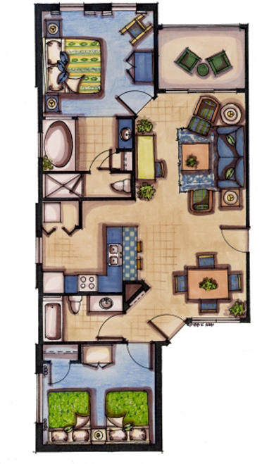 Calypso Cay Villas Floorplan